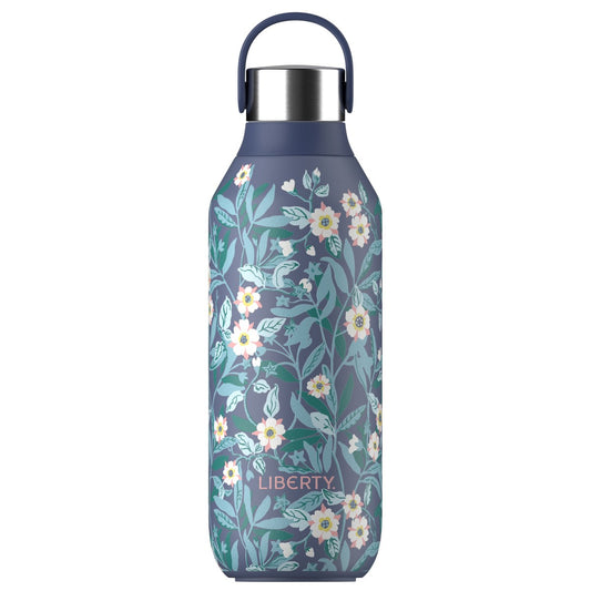 Chilly's Bottle Series 2 Liberty 500ml Brighton Blossom - Whale Blue